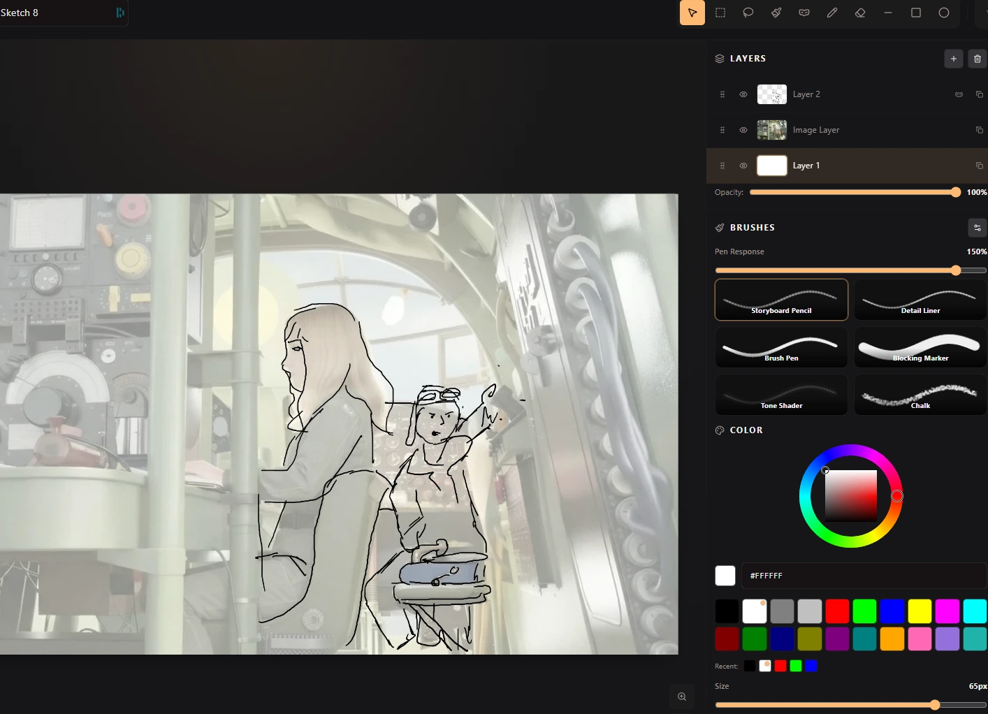 Sketch iteration on sequence beats