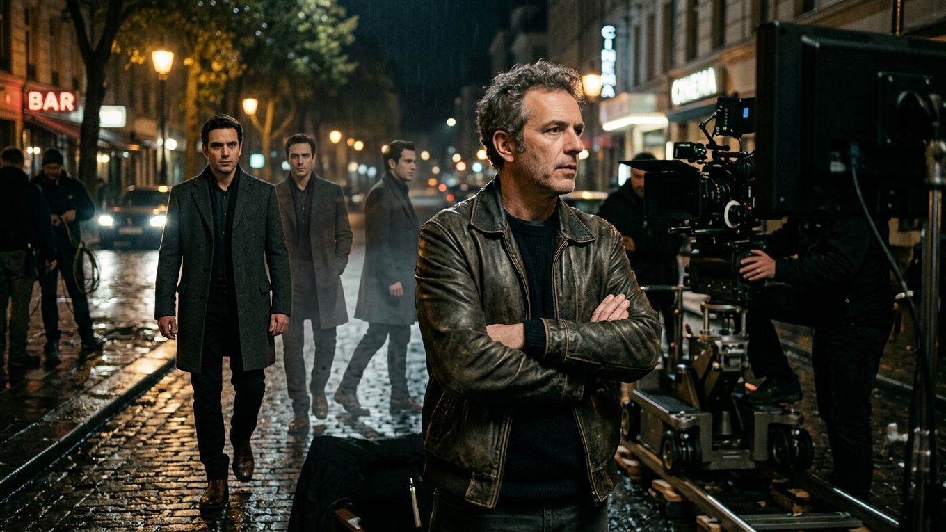 director maintaining continuity in a night exterior