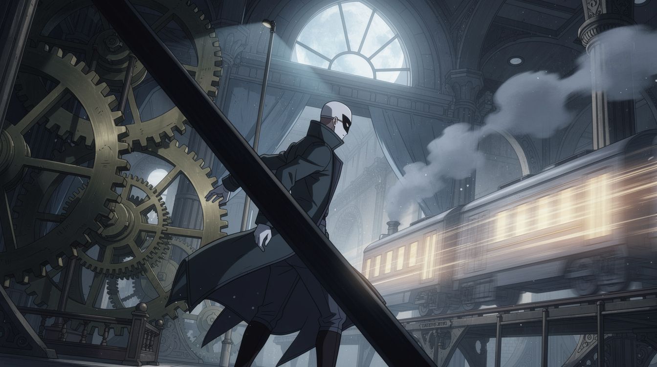 L’enquêteur masqué traverse des engrenages gelés