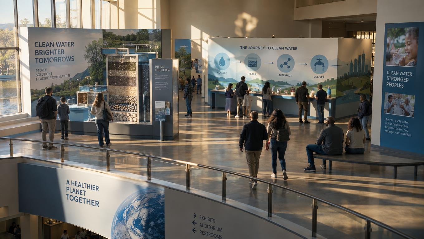 Finished exhibit makes format choices clear to visitors