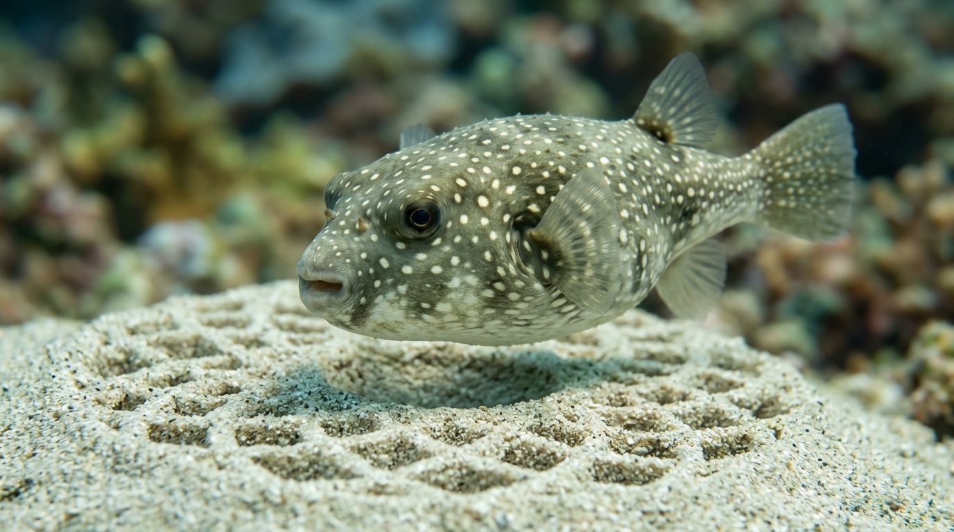 Pufferfish chooses a clear pattern at the critical moment