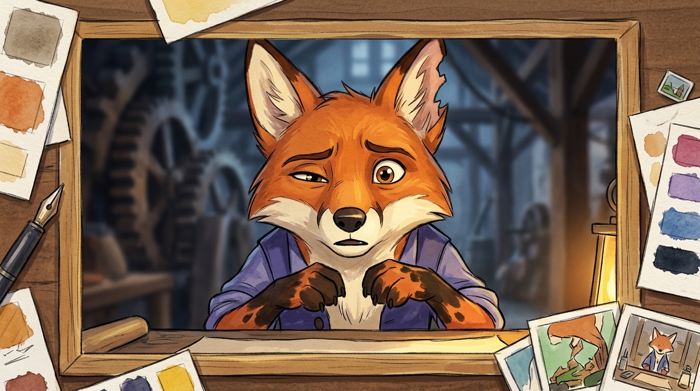 Fox apprentice confronts the drifting canon