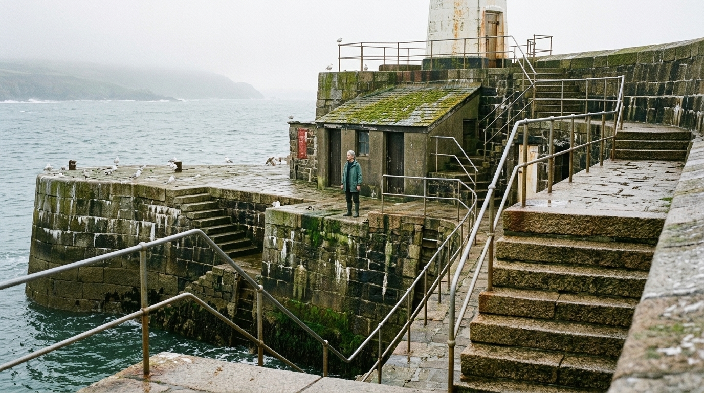 The keeper surveys the tide station