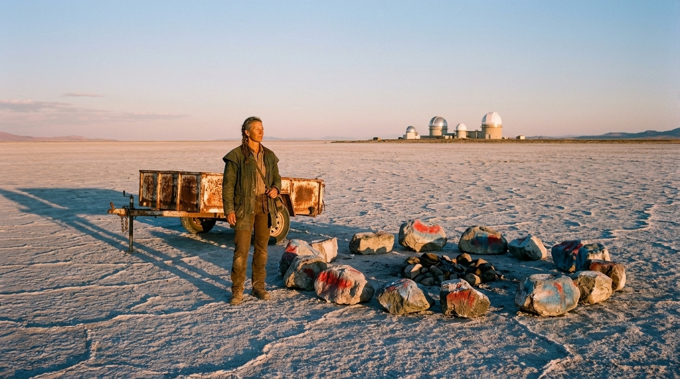 Scout anchors the salt-flat continuity world