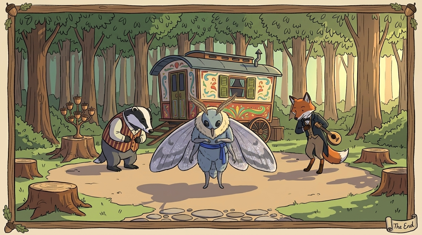 The troupe settles into the final bow