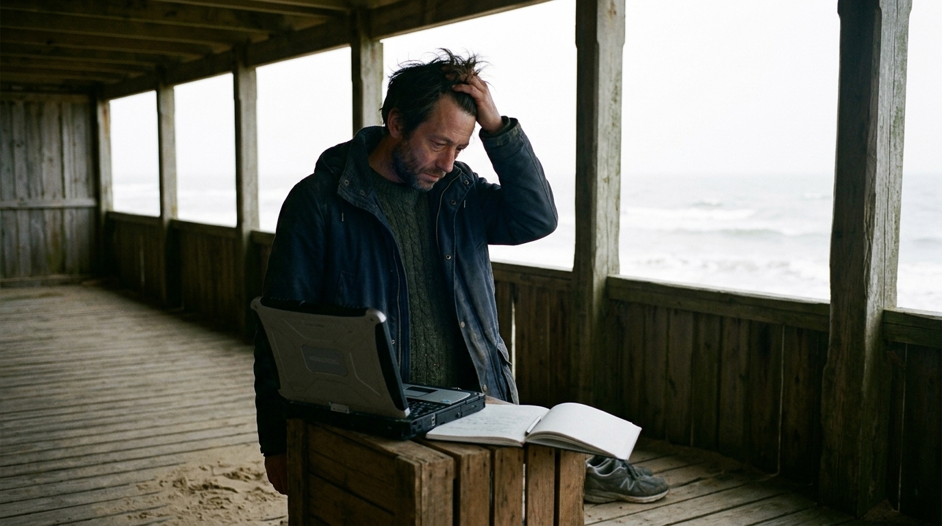 Filmmaker comparing three rough cuts