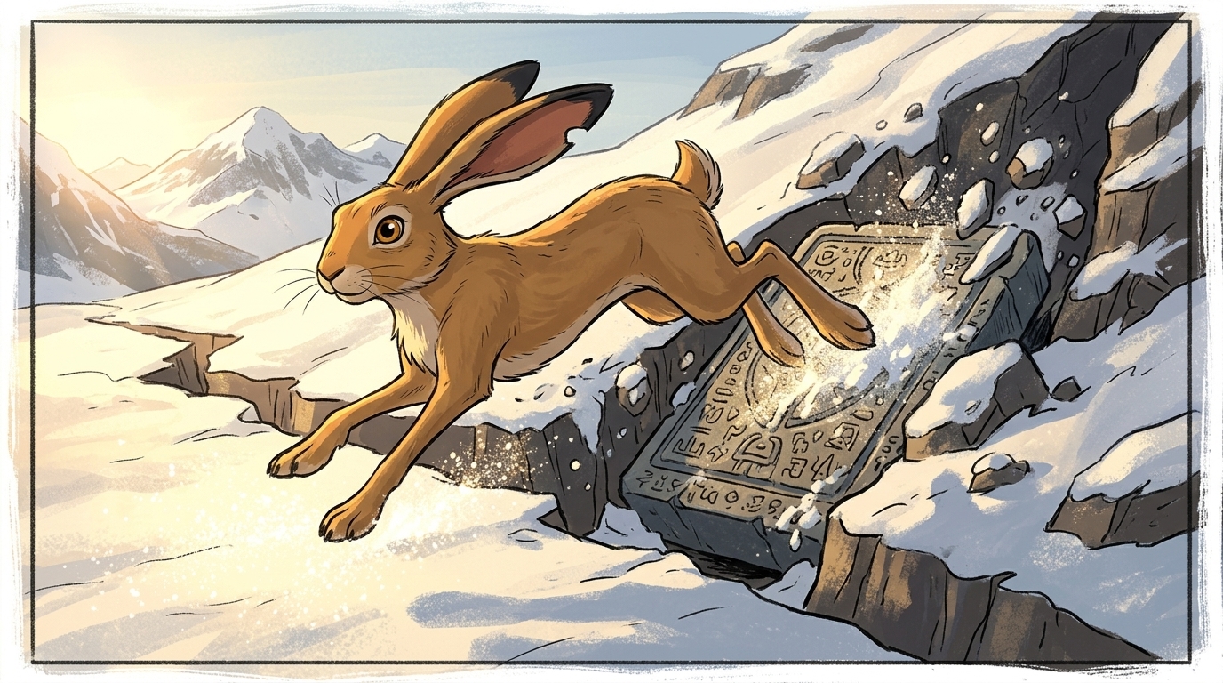 Hare leaps as a replacement scene locks into the journey