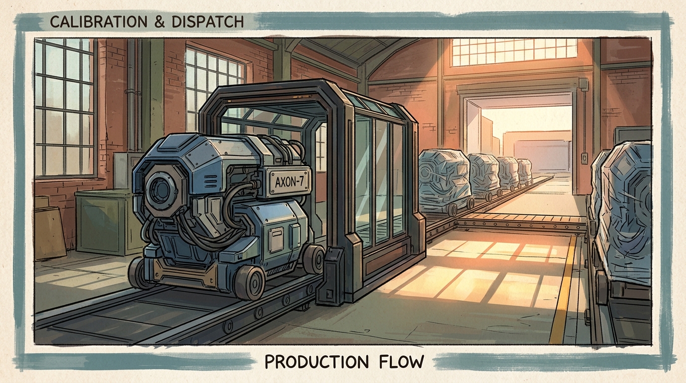 Finished product variants move from controlled calibration